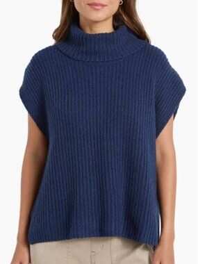 Splendid Rosalie Turtleneck Short Sleeve Sweater